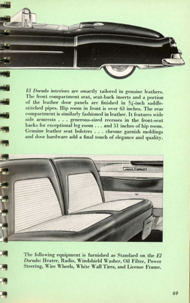 1953 Cadillac Salesmans Data Book Page 29